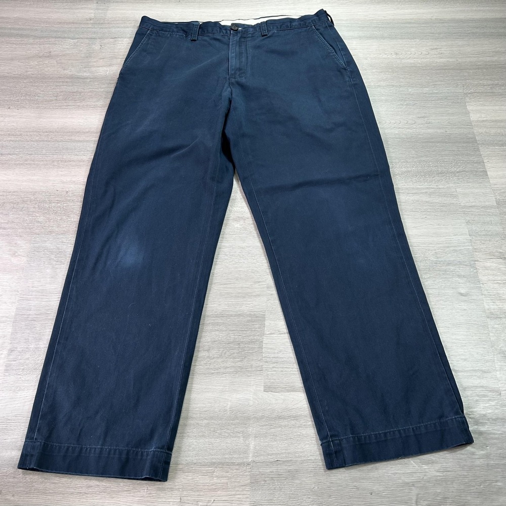 Polo Ralph Lauren Pants Mens 36x30 Blue 100% Cotton Chino Straight Leg Casual